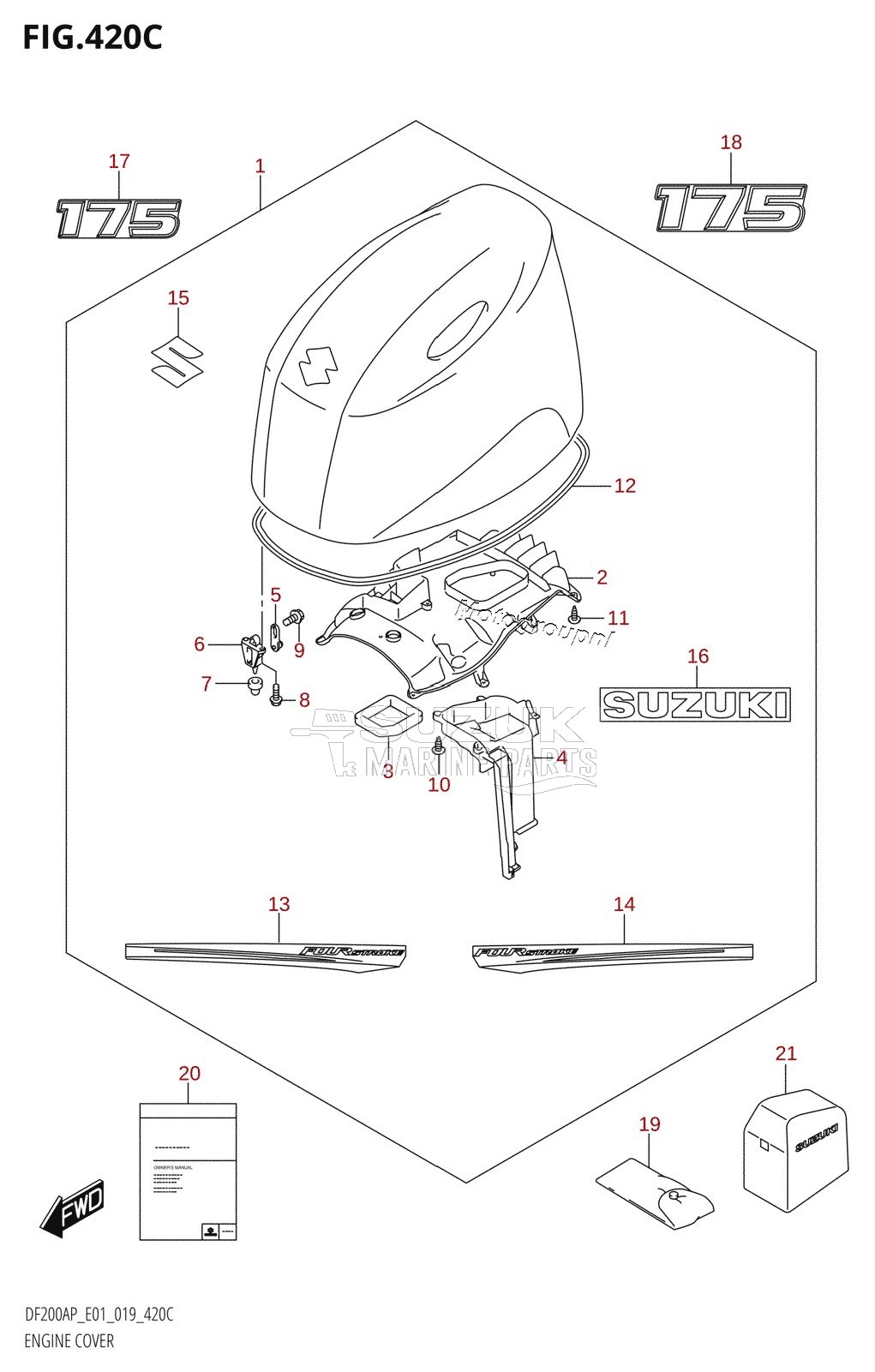 ENGINE COVER (DF175AP:E01)