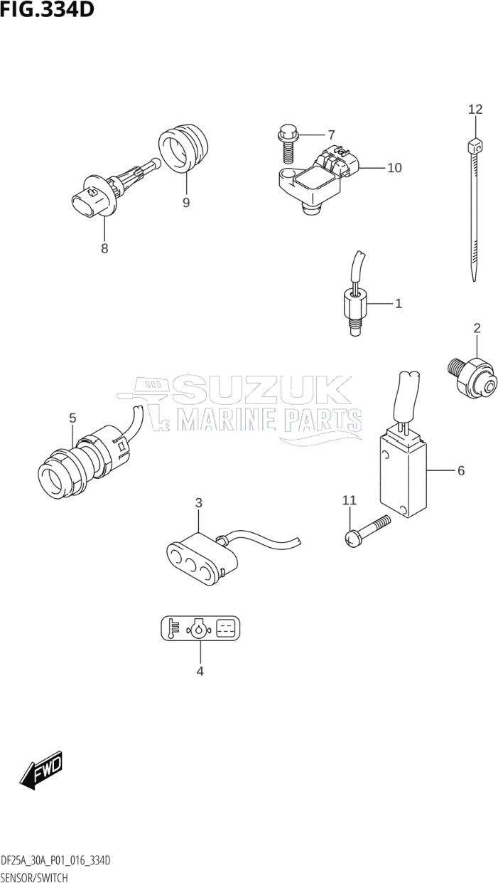 SENSOR / SWITCH (DF25ATH:P01)