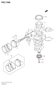 DF150Z From 15002Z-310001 (E03)  2013 drawing CRANKSHAFT