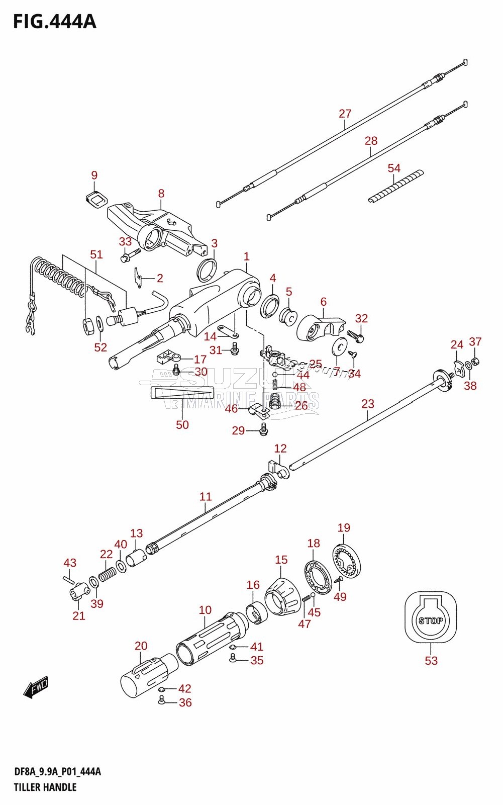 TILLER HANDLE (DF8A,DF9.9A)