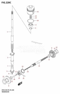 DF30A From 03003F-510001 (P01 P40)  2015 drawing TRANSMISSION (DF25AT:P01)