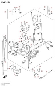 DF175Z From 17502Z-410001 (E01 E40)  2014 drawing HARNESS (DF150ZG:E40)