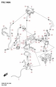 DF9.9B From 00995F-340001 (E01)  2023 drawing FUEL PUMP (P01)