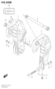 06003F-140001 (2021) 60hp E11-Gen. Export 2 (DF60AVT  DF60AVT_   DF60AVT   DF60AVTH  DF60AVTH_   DF60AVTH) DF60A drawing CLAMP BRACKET (DF40AQH)