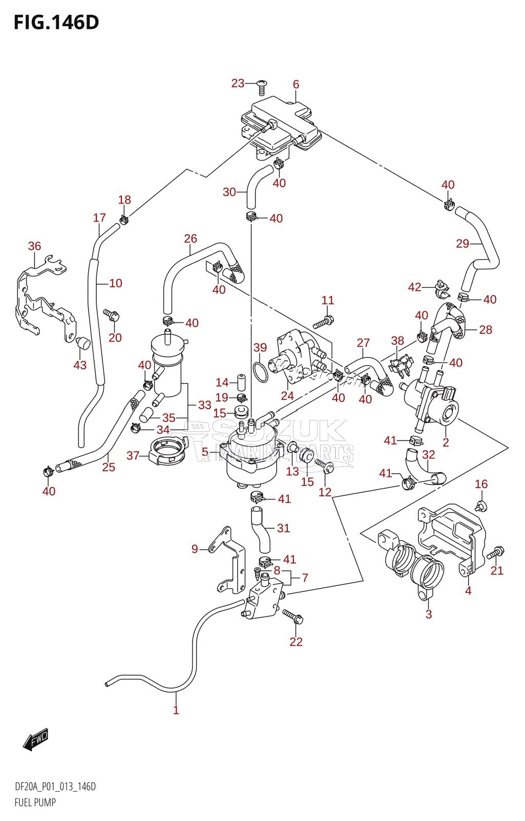 FUEL PUMP (DF15AR:P01)