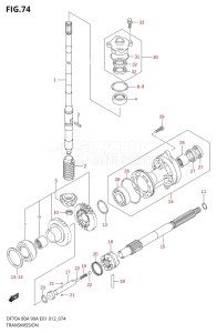 08002F-310001 (2013) 80hp E40-Costa Rica (DF80A) DF80A drawing TRANSMISSION