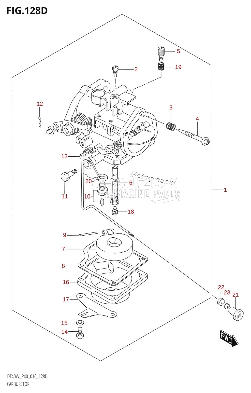 CARBURETOR (DT40WR:P90)