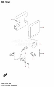 DF60A From 06002F-510001 (E01 E40)  2015 drawing PTT SWITCH /​ ENGINE CONTROL UNIT (DF60AQH:E40)