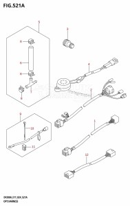 DF175AT From 17503F-440001 (E11 - E40)  2024 drawing OPT:HARNESS