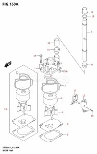 DF250ST From 25004F-140001 (E03)  2021 drawing WATER PUMP (E01,E11)