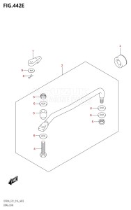 07003F-610001 (2016) 70hp E01 E40-Gen. Export 1 - Costa Rica (DF70A  DF70ATH) DF70A drawing DRAG LINK (DF80A:E01)