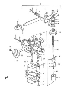 Outboard DT 2 drawing Carburetor