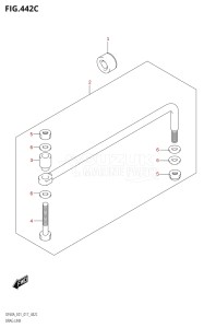 04003F-710001 (2017) 40hp E01-Gen. Export 1 (DF40A  DF40AQH  DF40ATH) DF40A drawing DRAG LINK (DF50A:E01)