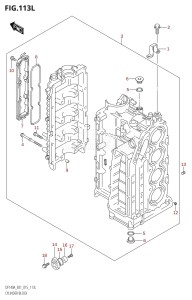 DF140A From 14003F-510001 (E01 E40)  2015 drawing CYLINDER BLOCK (DF115AT:E01)