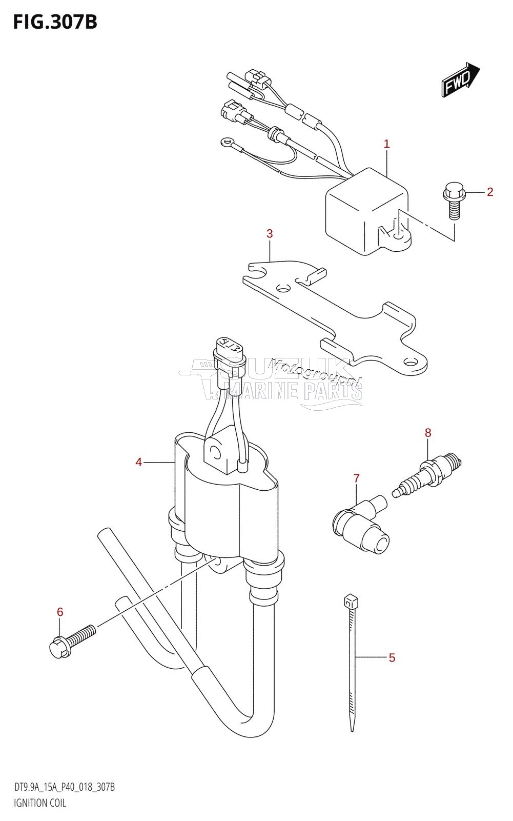 IGNITION COIL (DT9.9AK,DT15AK)