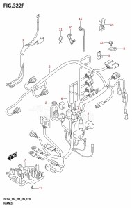 DF30A From 03003F-610001 (P01 P40)  2016 drawing HARNESS (DF30AR:P01)