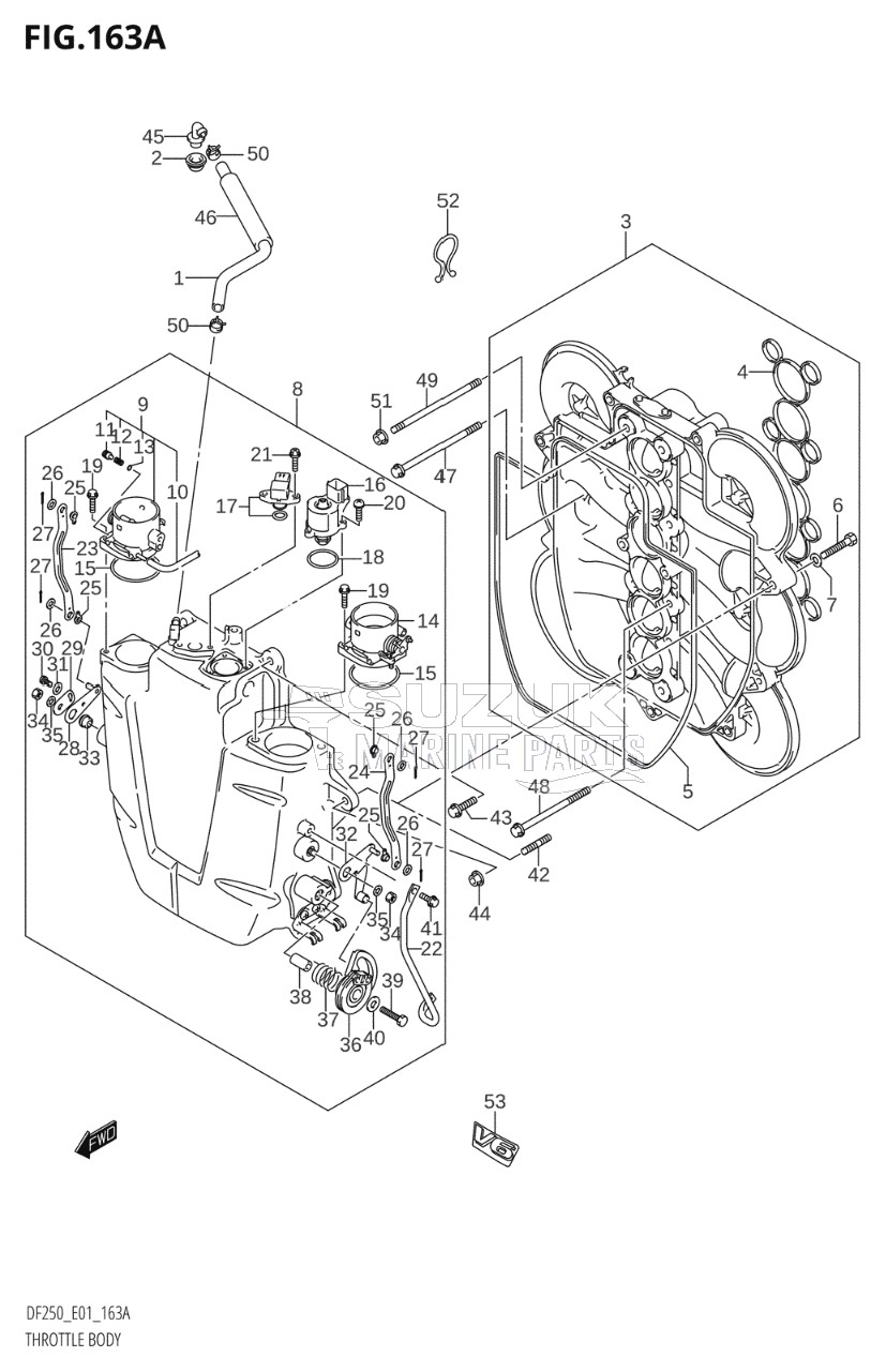 THROTTLE BODY (DF200T,DF200WT,DF200Z,DF200WZ)