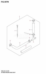 DF40A From 04003F-210001 (E01)  2012 drawing OPT:WATER PRESSURE GAUGE SUB KIT (DF40AQH:E01)