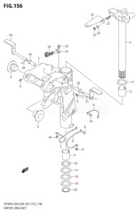 DF40A From 04004F-210001 (E34-Italy)  2012 drawing SWIVEL BRACKET (DF40A E01)