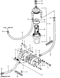 DT35 From 4001-051001 ()  1986 drawing FUEL PUMP