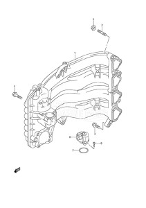 Outboard DF 70A drawing Intake Manifold