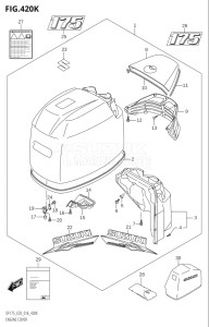 15002Z-610001 (2016) 150hp E03-USA (DF150Z) DF150Z drawing ENGINE COVER (DF175T:E03)