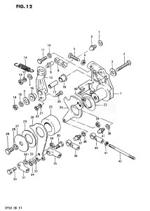 DT50 From 5002-300001 ()  1978 drawing THROTTLE /​ CLUTCH CONTROL