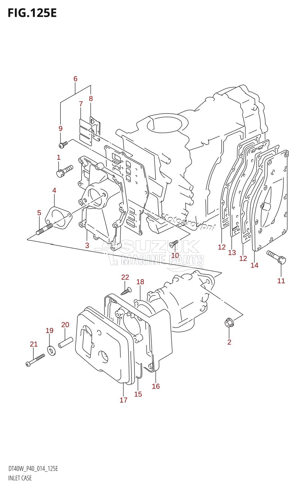 INLET CASE (DT40WK:P40)