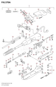 DF90A From 09003F-110001 (E03)  2011 drawing OPT:TILLER HANDLE