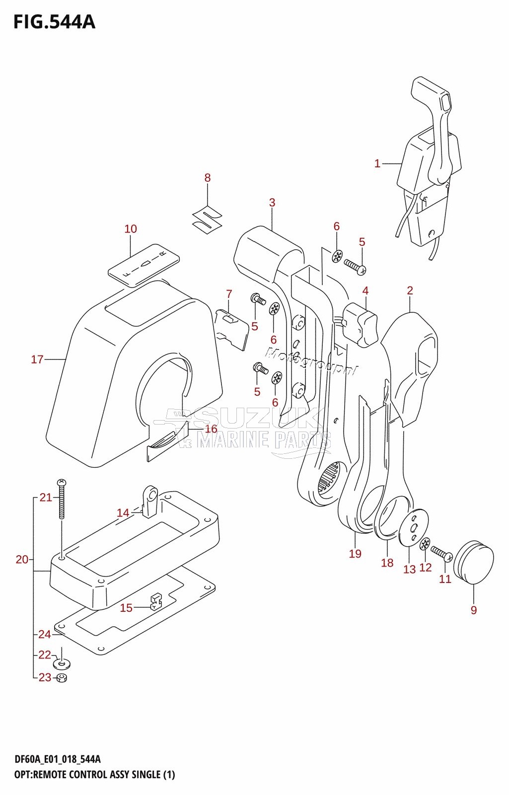 OPT:REMOTE CONTROL ASSY SINGLE (1)