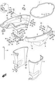 DF 150 drawing Side Cover (Model: TG/ZG)