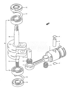 Outboard DT 2 drawing Crankshaft