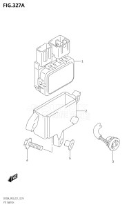 00995F-340001 (2023) 9.9hp E03-USA (DF9.9B  DF9.9BT  DF9.9BTH) DF9.9B drawing PTT SWITCH (DF9.9BT,DF20AT)