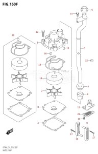 DF40A From 04004F-040001 (E34-Italy)  2020 drawing WATER PUMP (DF50AVTH:E01,DF40ASVT)