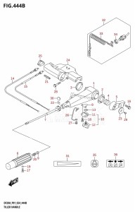 DF20A From 02002F-440001 (P01 - P40)  2024 drawing TILLER HANDLE (DF20A:P40)