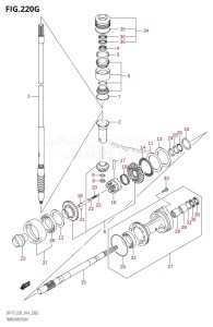 DF150Z From 15002Z-410001 (E03)  2014 drawing TRANSMISSION (DF175Z:E03)