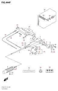 DF20A From 02002F-410001 (P01)  2014 drawing TILLER HANDLE (DF20ATH:P01)