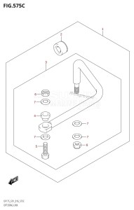 DF175ZG From 17502Z-610001 (E01 E40)  2016 drawing OPT:DRAG LINK (DF150Z:E01)