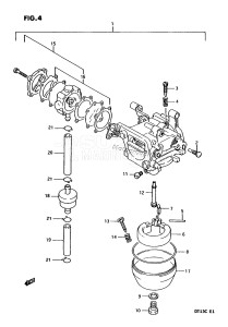 DT15C From 01502-351001 ()  1993 drawing CARBURETOR