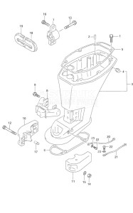 DF 9.9 drawing Driveshaft Housing S/N 652501 to 65XXXX