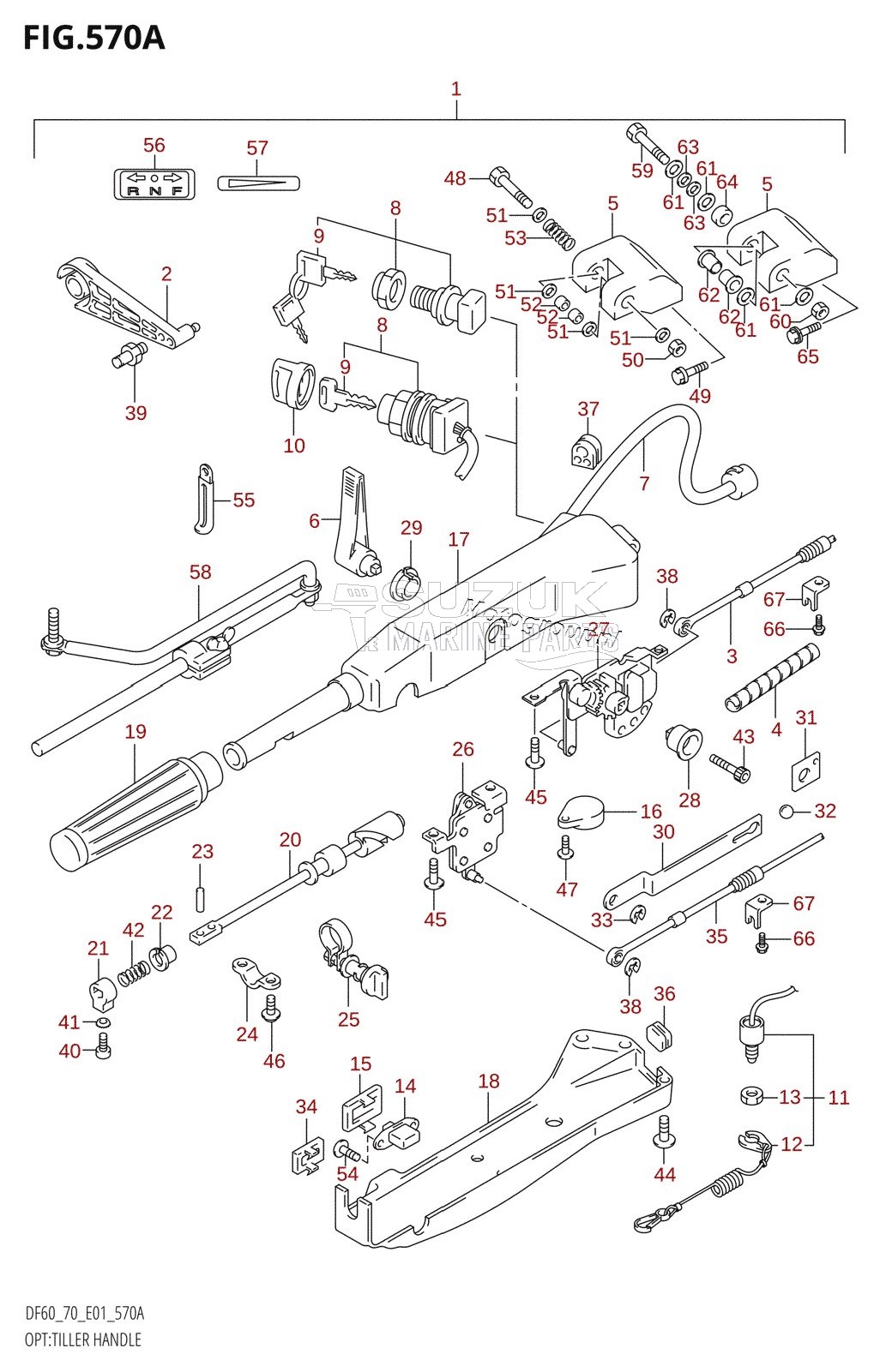 OPT:TILLER HANDLE