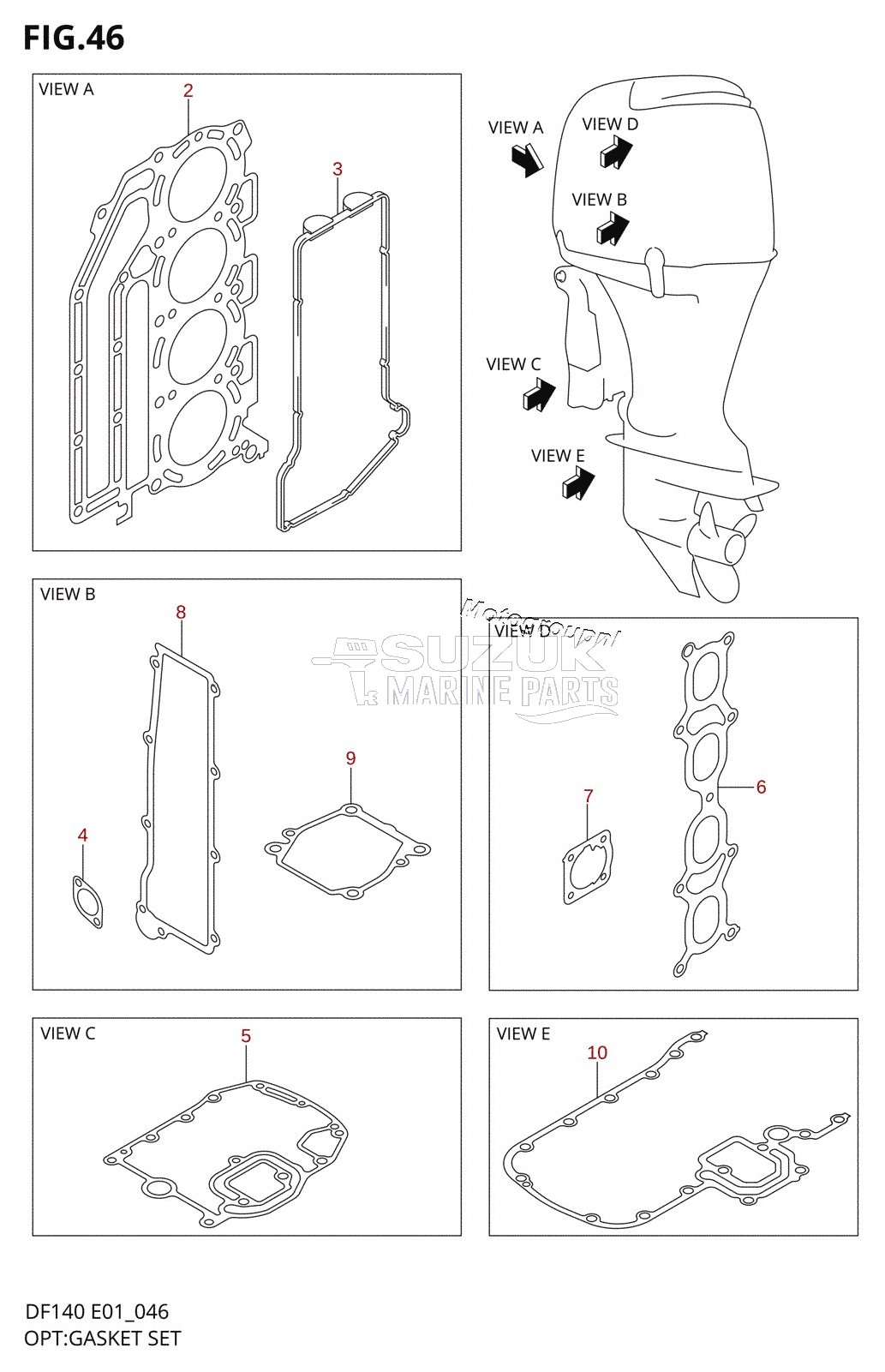 OPT:GASKET SET