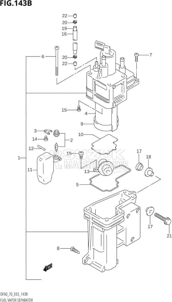 FUEL VAPOR SEPARATOR (X,Y)