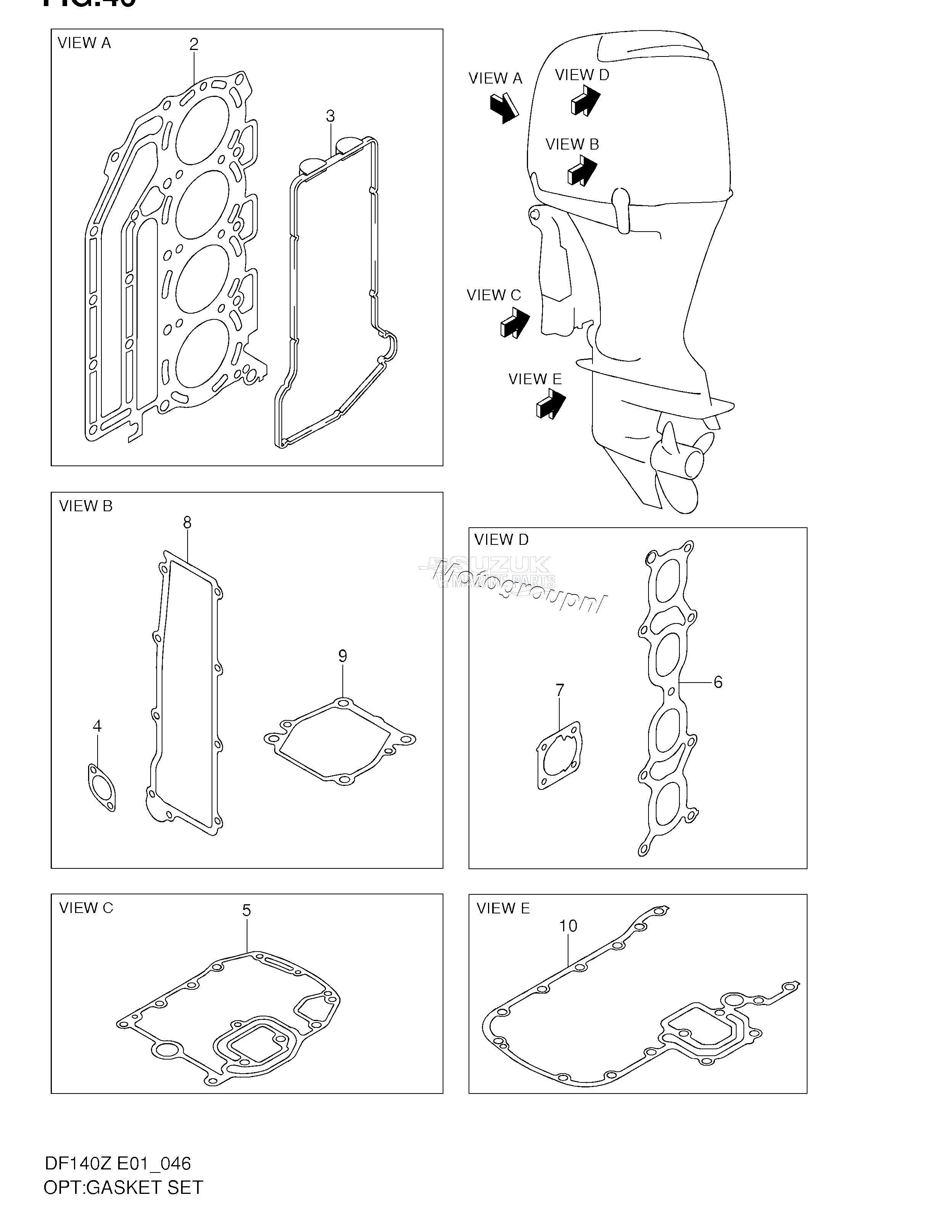 OPT:GASKET SET