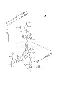 Outboard DF 250 drawing Throttle Rod