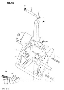 DT50 From 5001-300001 ()  1978 drawing CYLINDER SUPPORT