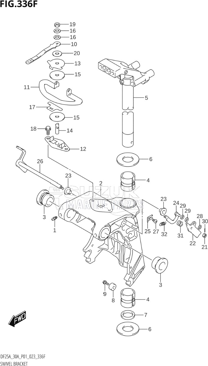 SWIVEL BRACKET (DF30AQ)