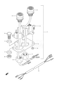 Outboard DF 50 drawing Trim Switch