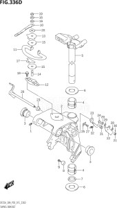 03003F-510001 (2005) 30hp P03-U.S.A (DF30AT  DF30ATH  DT30K10  DT30RK10) DF30A drawing SWIVEL BRACKET (DF25ATH:P03)