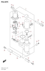 05003F-510001 (2005) 50hp E03-USA (DF50A) DF50A drawing TRIM CYLINDER (DF60A:E03)